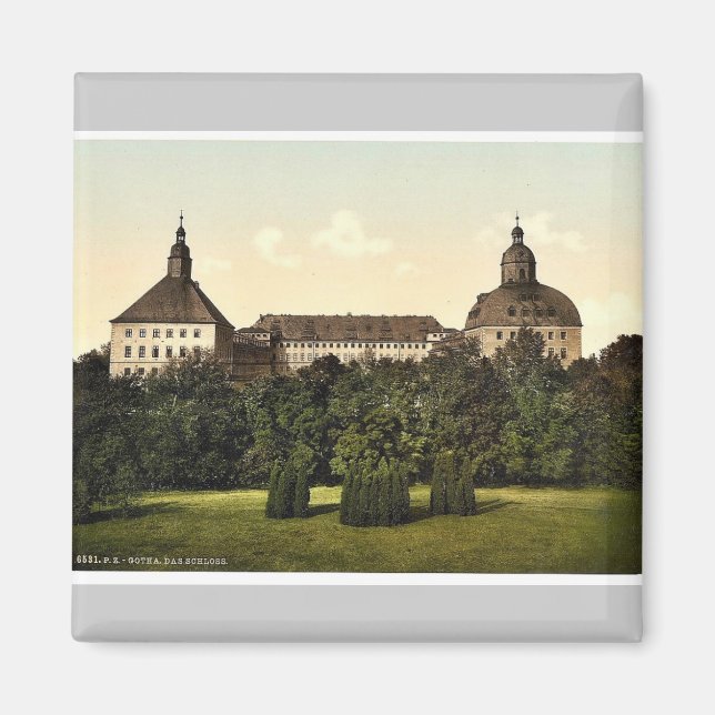 slottet, Gotha, Thuringia, Tysklanda sällsyntet Ph Magnet (Framsidan)