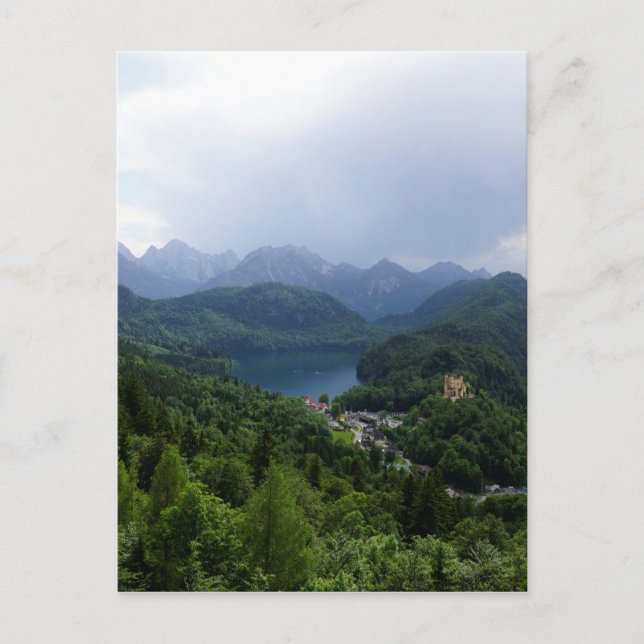 Slottet Herren Chiemsee Bayern Vykort (Framsida)