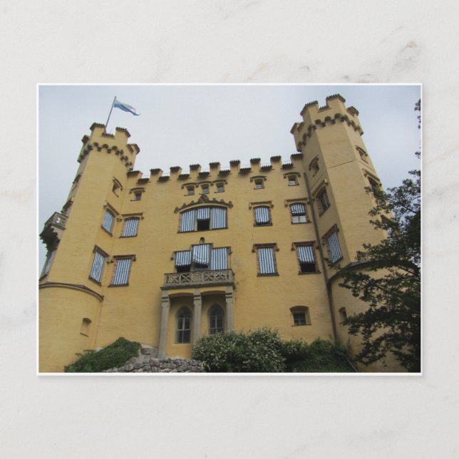 Slottet Hohenschwangau, Tyskland Vykort (Framsida)