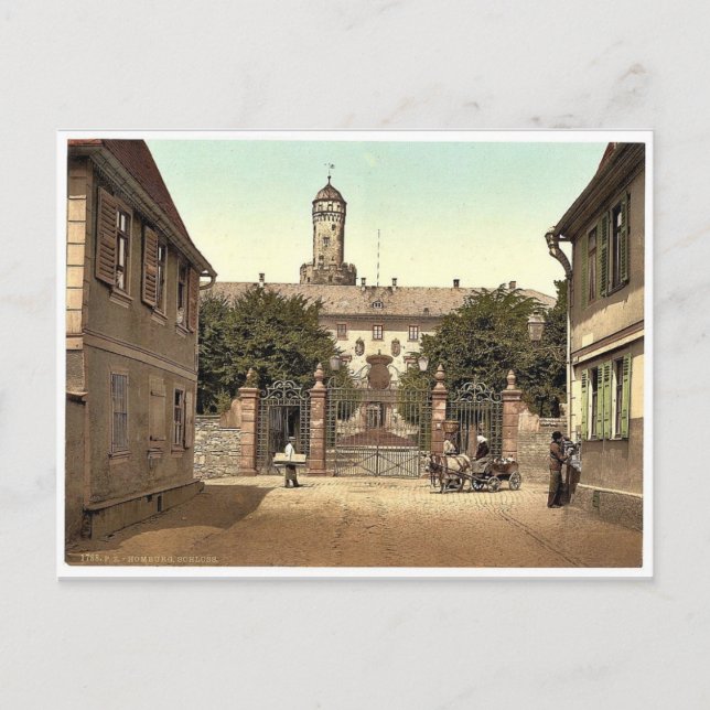 slottet, Homburg (dvs. Bad Homburg vor der H&o Vykort (Framsida)