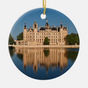 Slottet i Schwerin i Tyskland Julgransprydnad Keramik