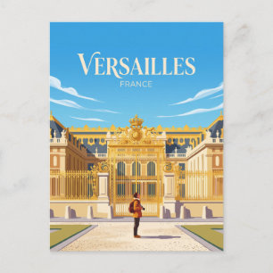 Slottet i Versailles Frankrike Vykort