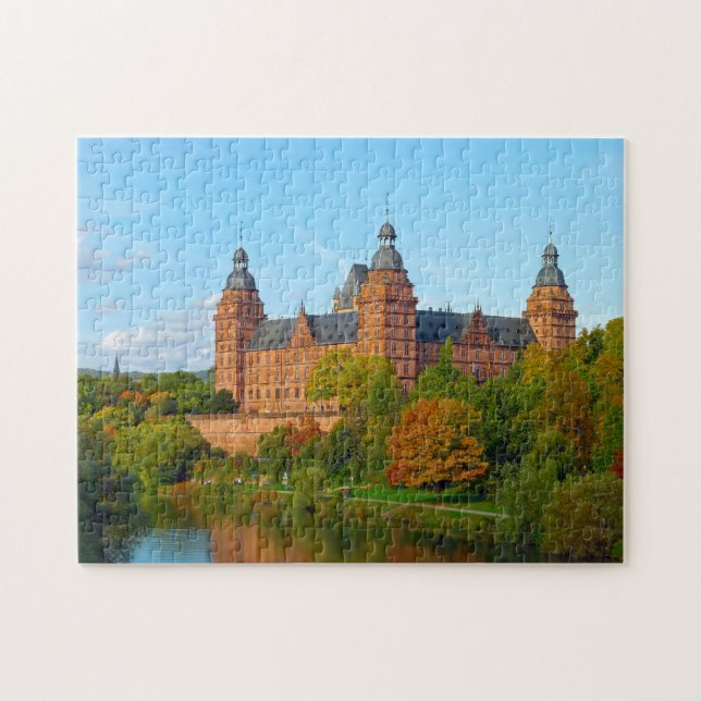 Slottet Johannisburg Tyskland. Pussel (Horisontell)