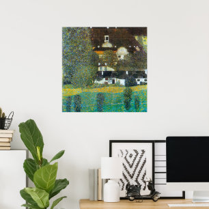 Slottet Kammer vid Attersee II av Gustav Klimt Poster