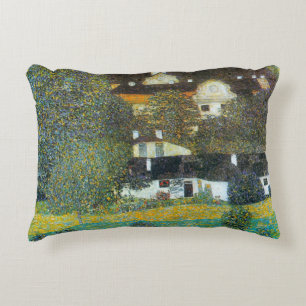 Slottet Kammer vid Attersee II av Gustav Klimt Prydnadskudde