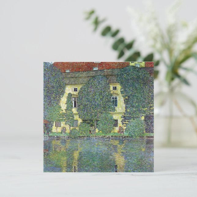 Slottet Kammer vid Attersee III av Gustav Klimt (Stående Fram)