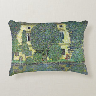 Slottet Kammer vid Attersee III av Gustav Klimt Prydnadskudde