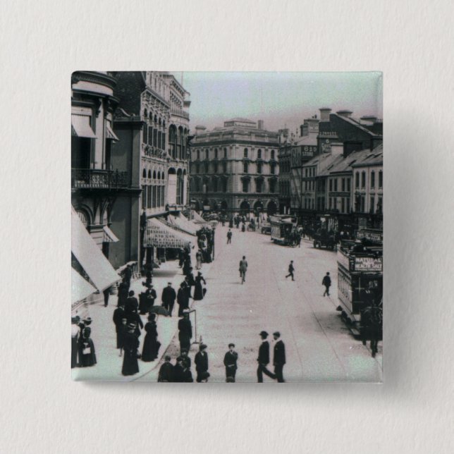 Slottet kvadrerar, Belfast, c.1902 Knapp (Framsida)