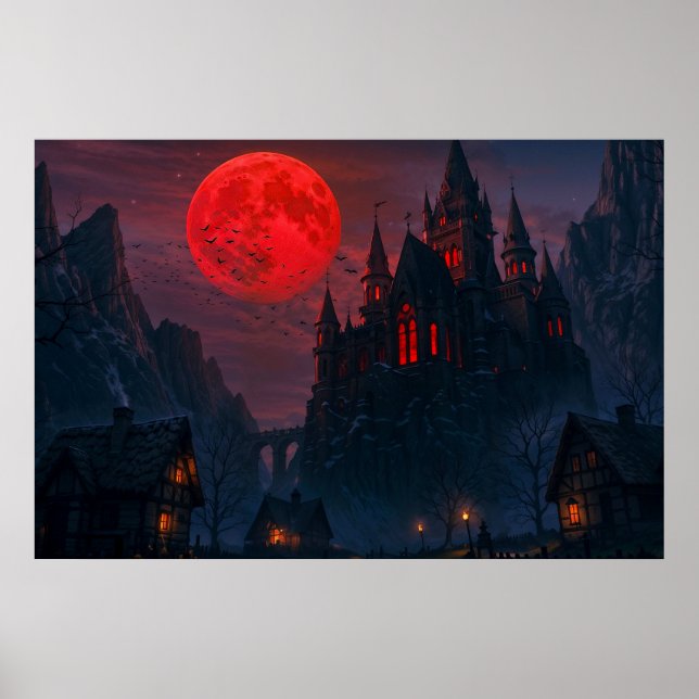Slottet med vampyrens blod poster (Framsidan)