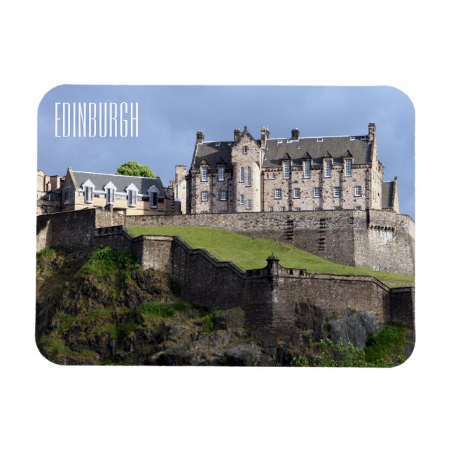 Slottet medieval edinburgh magnet (Horisontell)