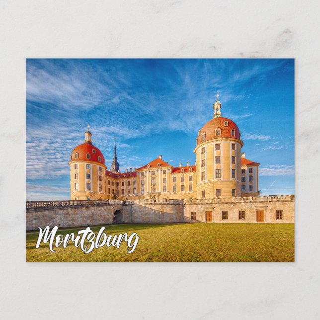 Slottet Moritzburg, Tyskland Vykort (Framsida)