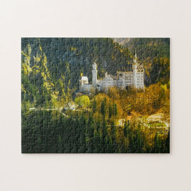 Slottet Neuschwanstein Tyskland. Pussel (Horisontell)