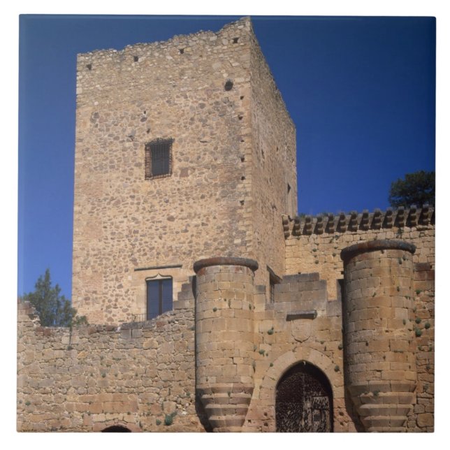 Slottet Pedraza, Kastilien och León, Spanien 2 Kakelplatta (Framsidan)