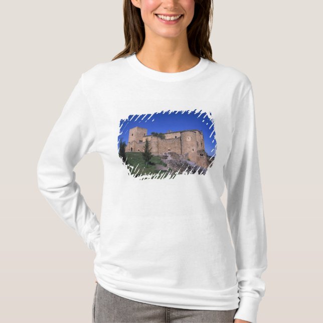 Slottet Pedraza, Kastilien och Leon, Spanien T Shirt (Framsida)