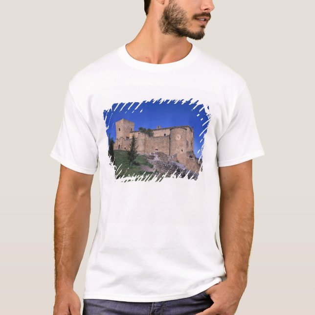 Slottet Pedraza, Kastilien och León, Spanien Tee Shirt (Framsida)