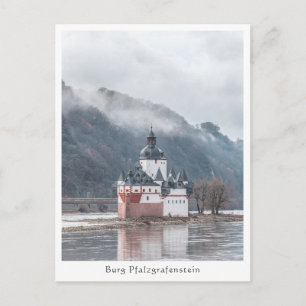 Slottet Pfalzgrafenstein - Tyskland Vykort