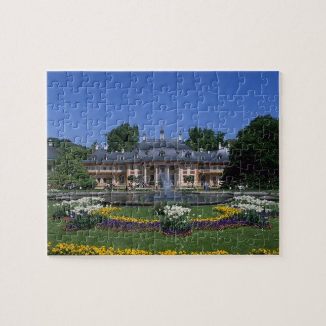 Slottet Pillnitz, Dresden, Sachsen, Tyskland Pussel (Horisontell)