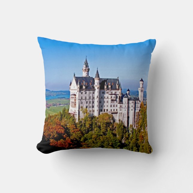 Slottet (Schloss) Neuschwanstein 16x16 kudder Kudde (Framsida)