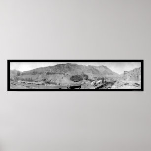 Slottgrind Utah som bryter fotoet 1913 Poster