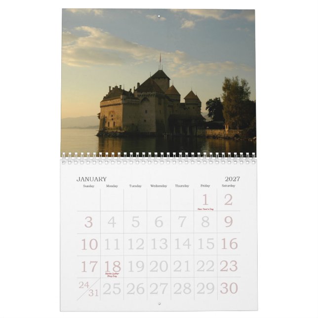 Slottkalender 4 kalender (Jan 2027)