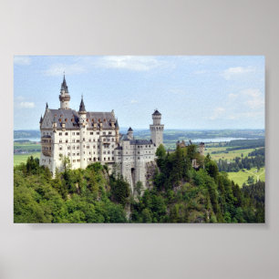 SlottNeuschwanstein Bayern Tyskland Poster