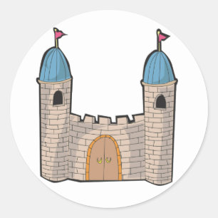 Slottsticker Runt Klistermärke