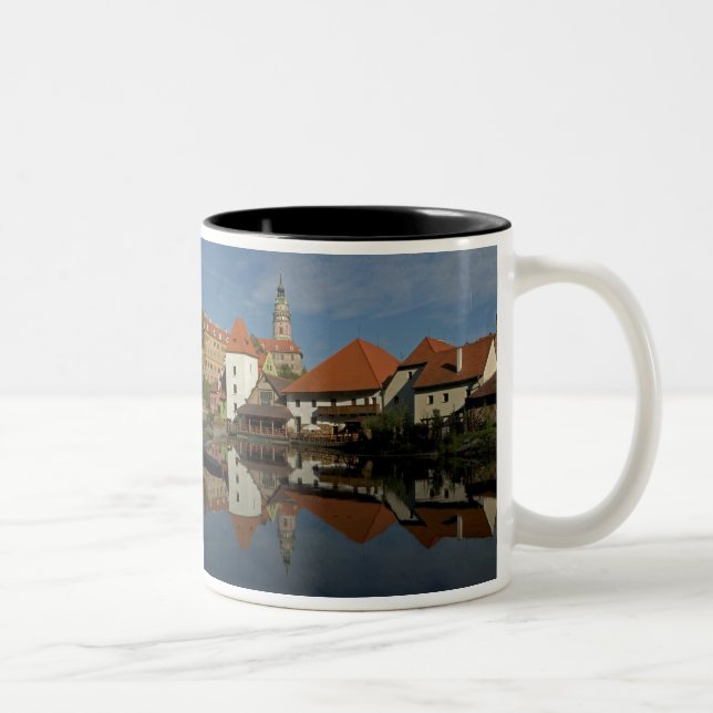 Slottstorn, Vltavafloden, Cesky Krumlov, Två-Tonad Mugg (Höger)