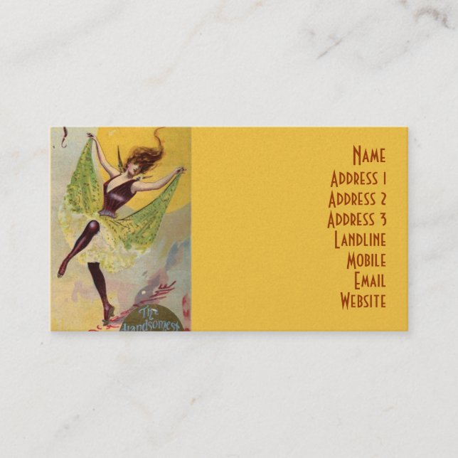 Slotttheatren av variationer visitkort (Framsida)