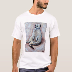 Slouchy Meerkat målning T Shirt