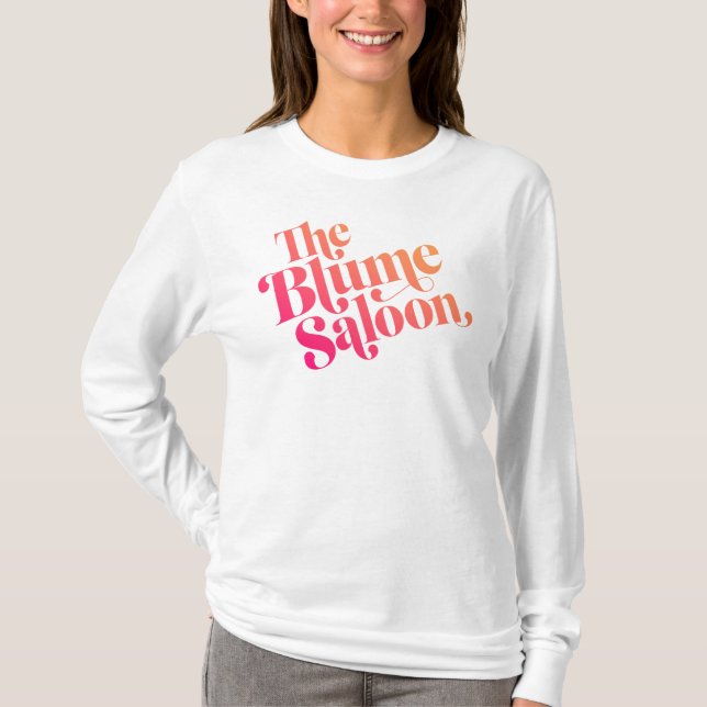 Slouchy tröja för logotyp (vit) (Framsida)