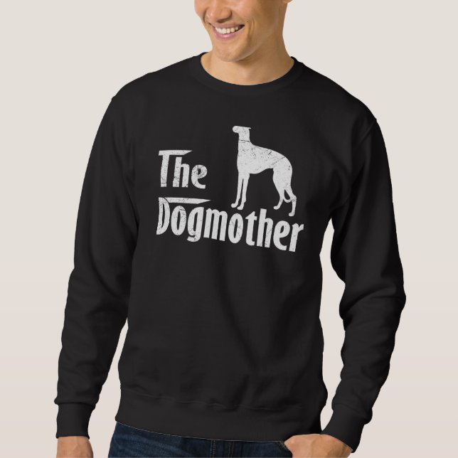 Sloughi Hund Mamma Mors dag Lång Ärmad Tröja (Framsida)