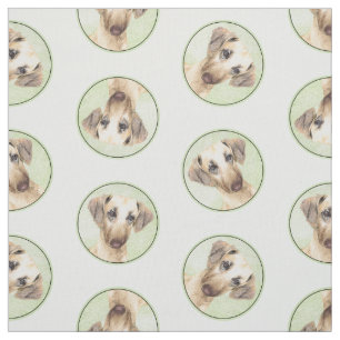 Sloughi Painting Golden Sand Cute Original Hund Ar Tyg