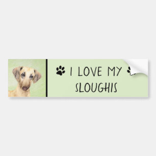 Sloughis Painting - Cute Original Hund Art Bildekal