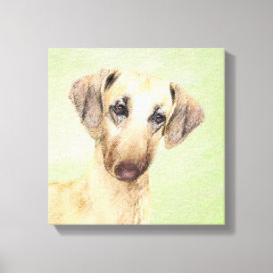 Sloughis Painting - Cute Original Hund Art Canvastryck