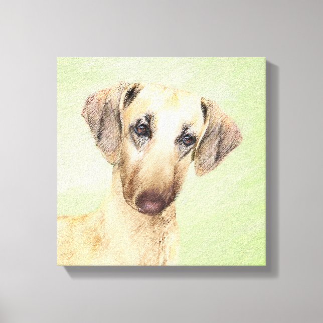 Sloughis Painting - Cute Original Hund Art Canvastryck (Framsida)