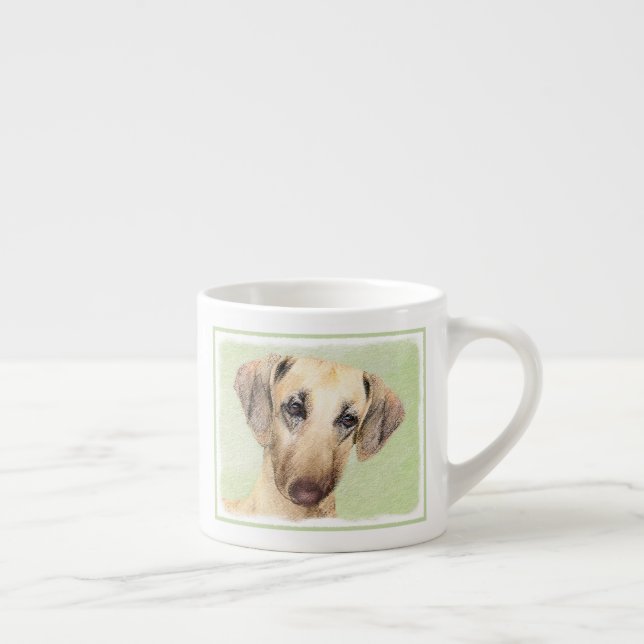 Sloughis Painting - Cute Original Hund Art Espressomugg (Höger)