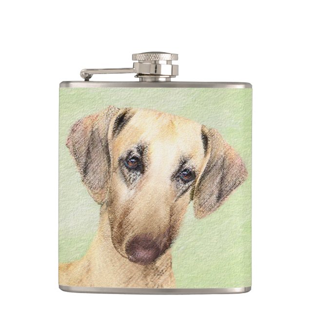 Sloughis Painting - Cute Original Hund Art Fickplunta (Framsidan)