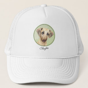 Sloughis Painting - Cute Original Hund Art Keps