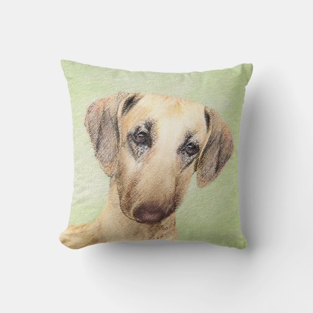 Sloughis Painting - Cute Original Hund Art Kudde (Framsida)
