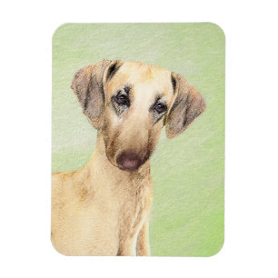 Sloughis Painting - Cute Original Hund Art Magnet