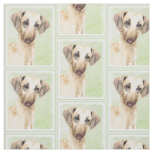 Sloughis Painting - Cute Original Hund Art Tyg (Provkarta)