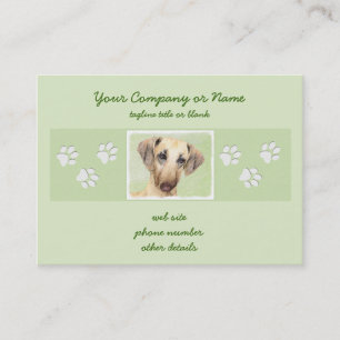 Sloughis Painting - Cute Original Hund Art Visitkort