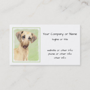 Sloughis Painting - Cute Original Hund Art Visitkort