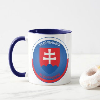 Slovakia Coat of Arms Circle Shape  Mugg