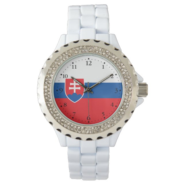 Slovakia Flag Armbandsur (Framsida)