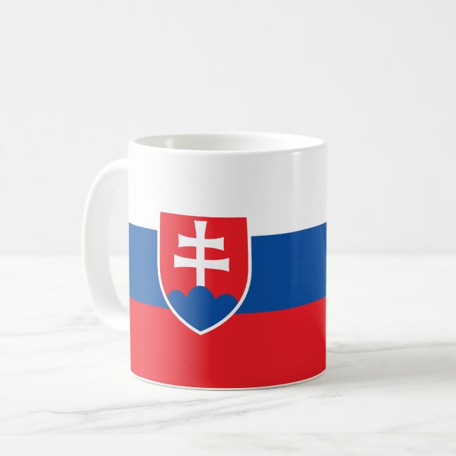 Slovakia Flag Kaffemugg (Framsida vänster)