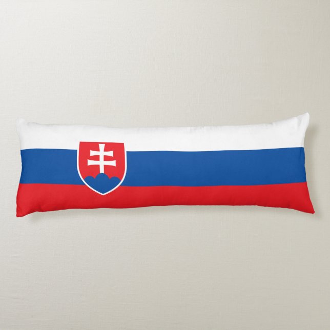 Slovakia Flag Kroppskudde (Baksidan)