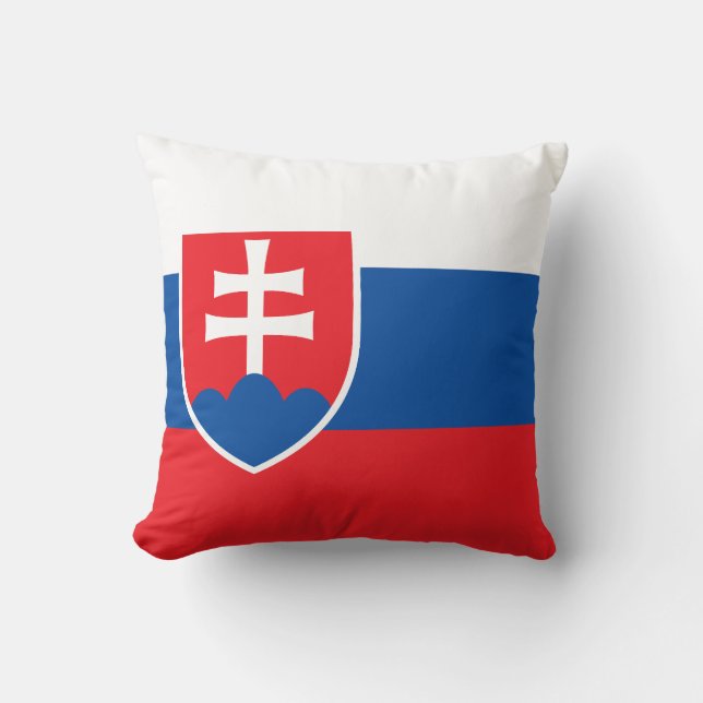 Slovakia Flag Kudde (Framsida)