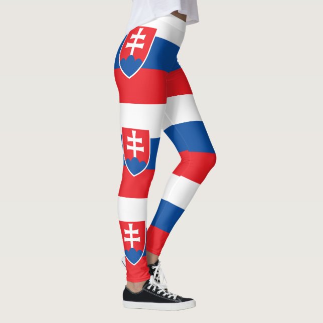 Slovakia Flag Leggings (Höger)