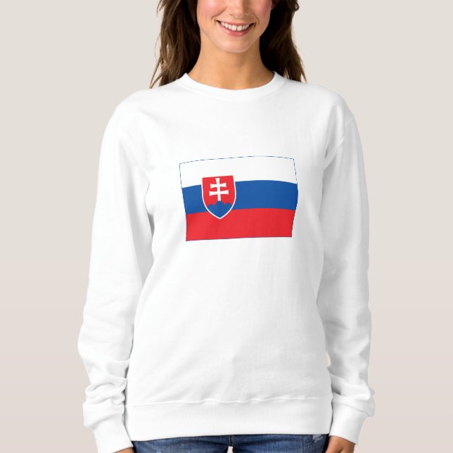 Slovakia Flag T Shirt (Framsida)